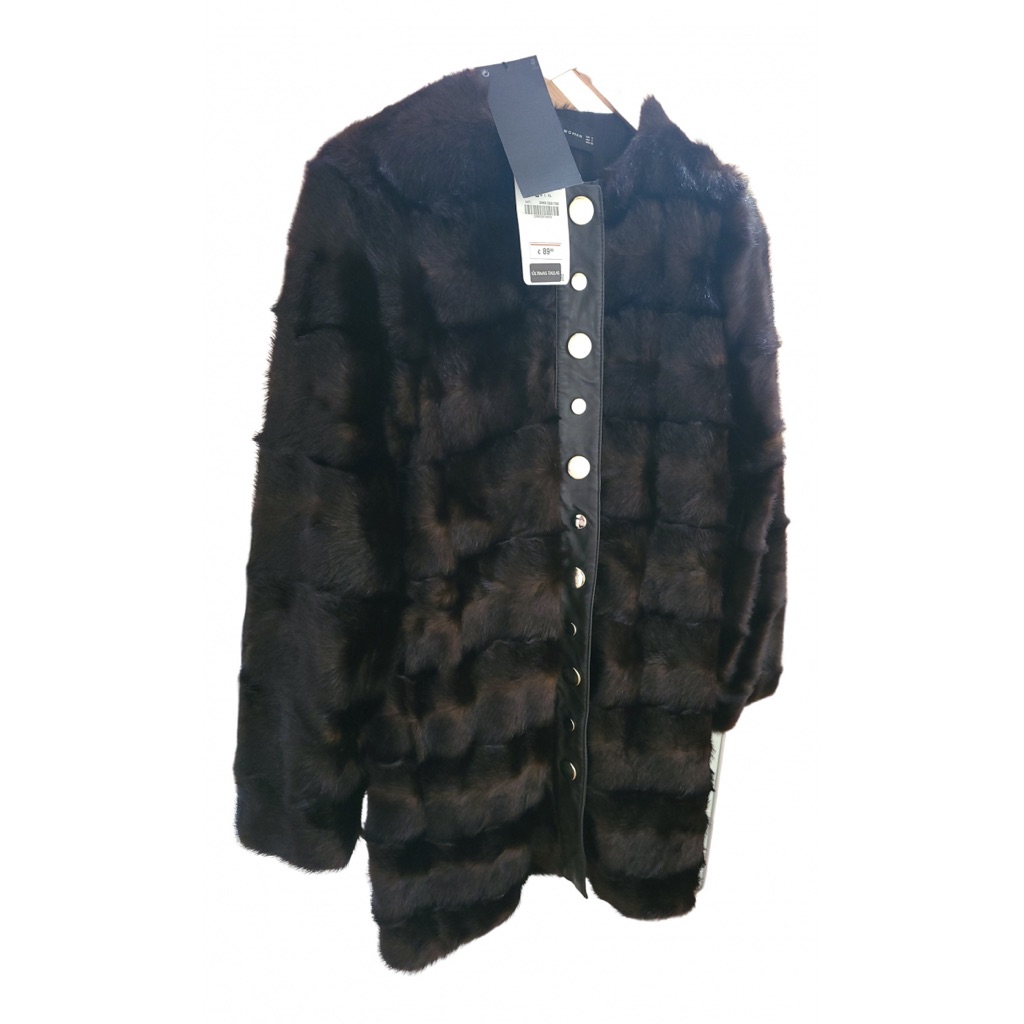 Zara Woman’s Faux Fur Coat Sz M Nwot